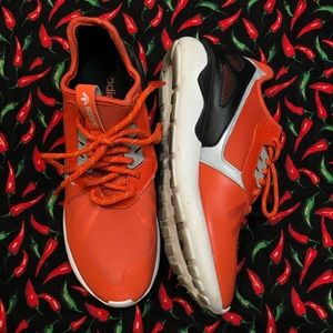 Adidas tubular runner orange/white